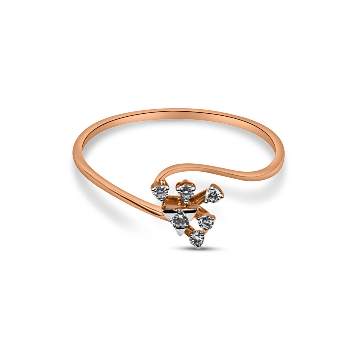 Rose Gold Diamond 18K Ring