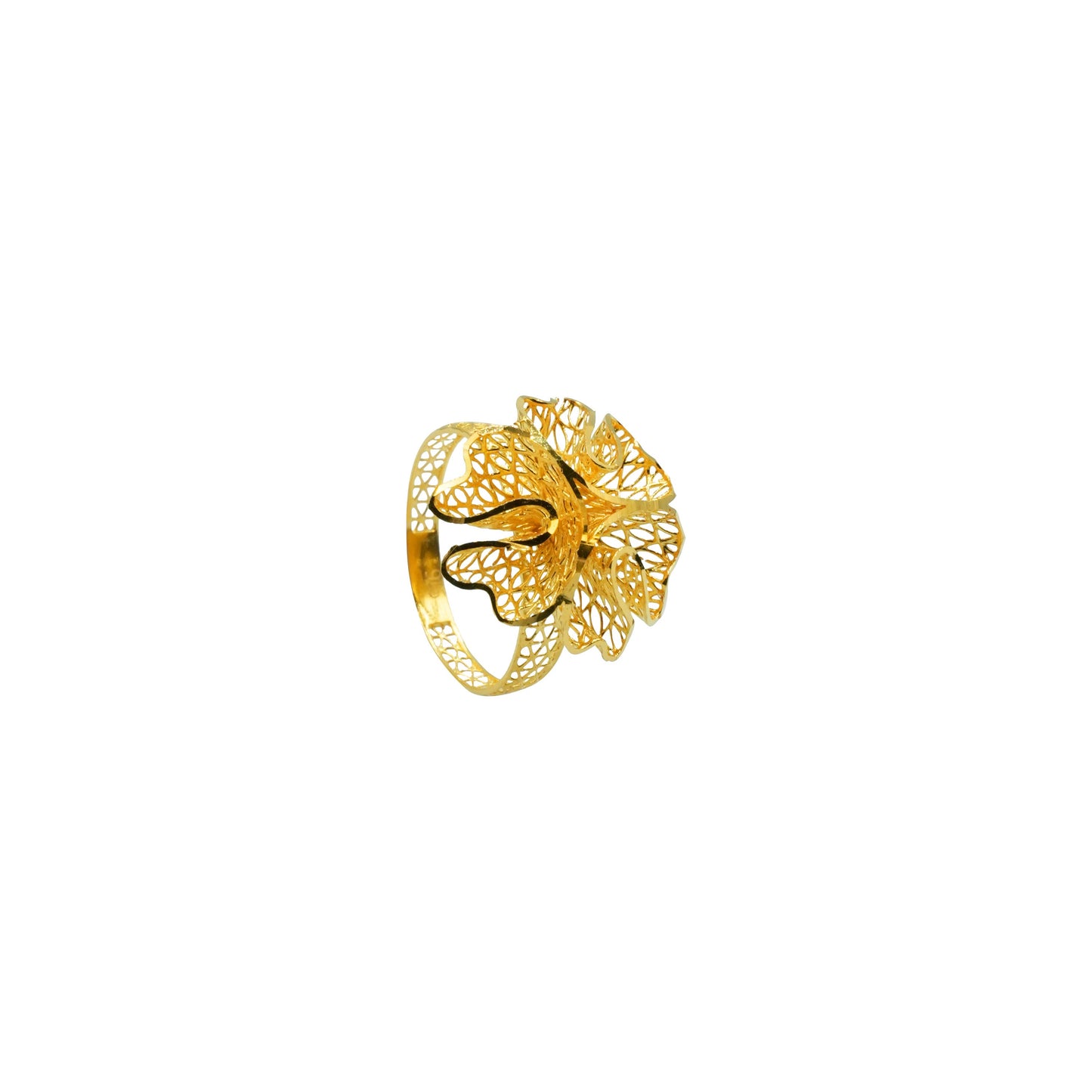 22K Ring - Golden Petal Ring