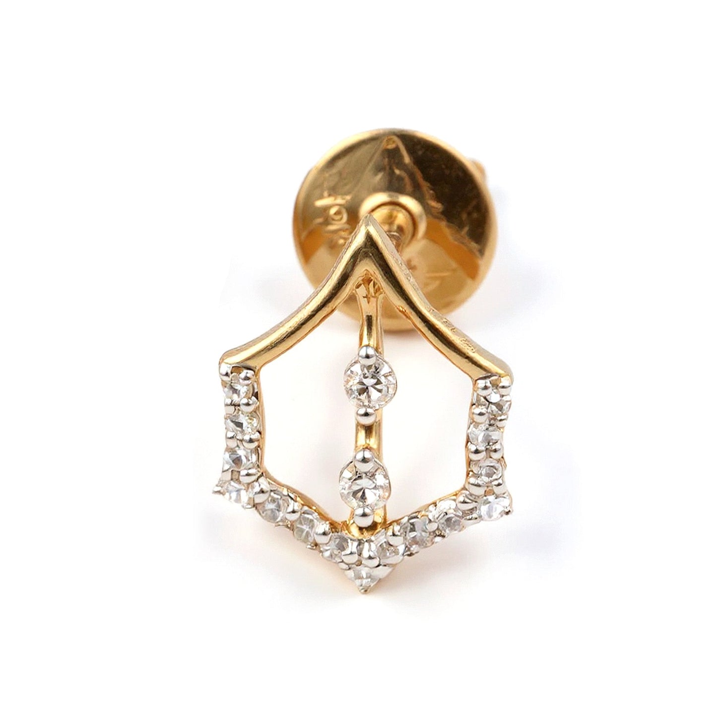 Diamond Bud Drop Earrings