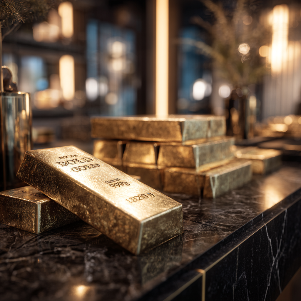 Gold Bars and Coins