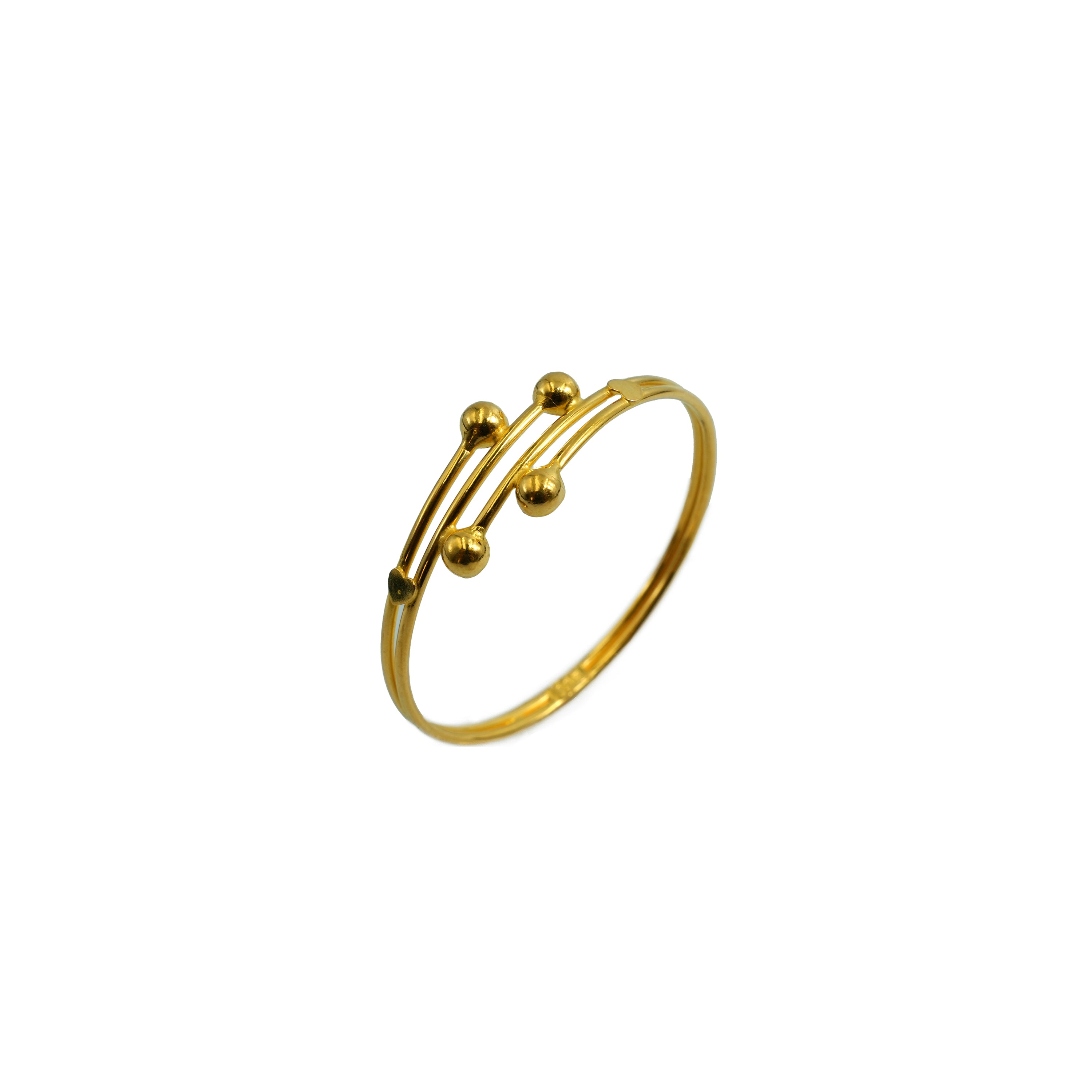 Nivara Elegance Bangle – 22K Gold
