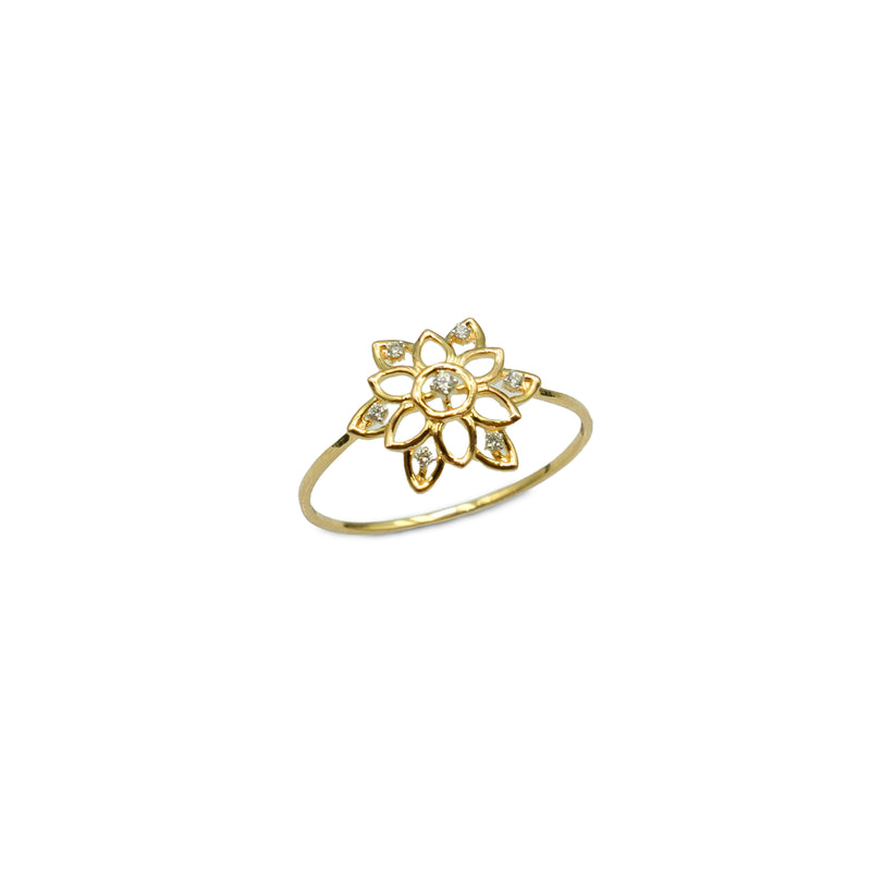 Kiya Diamond Dainty Flower Ring