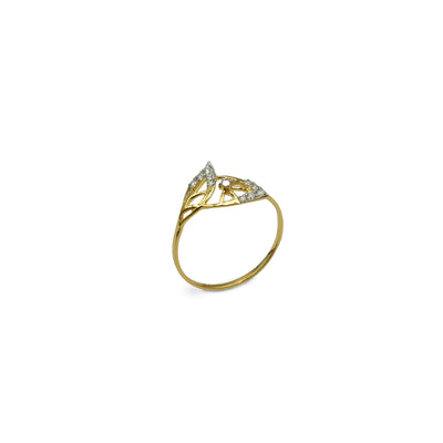 Kiya Diamond Gold Leaf Ring