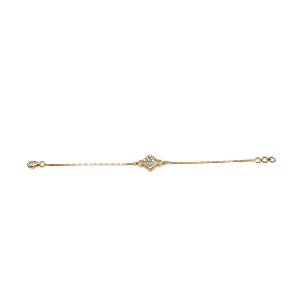 Kiya Diamond Cluster Rose Gold Bracelet