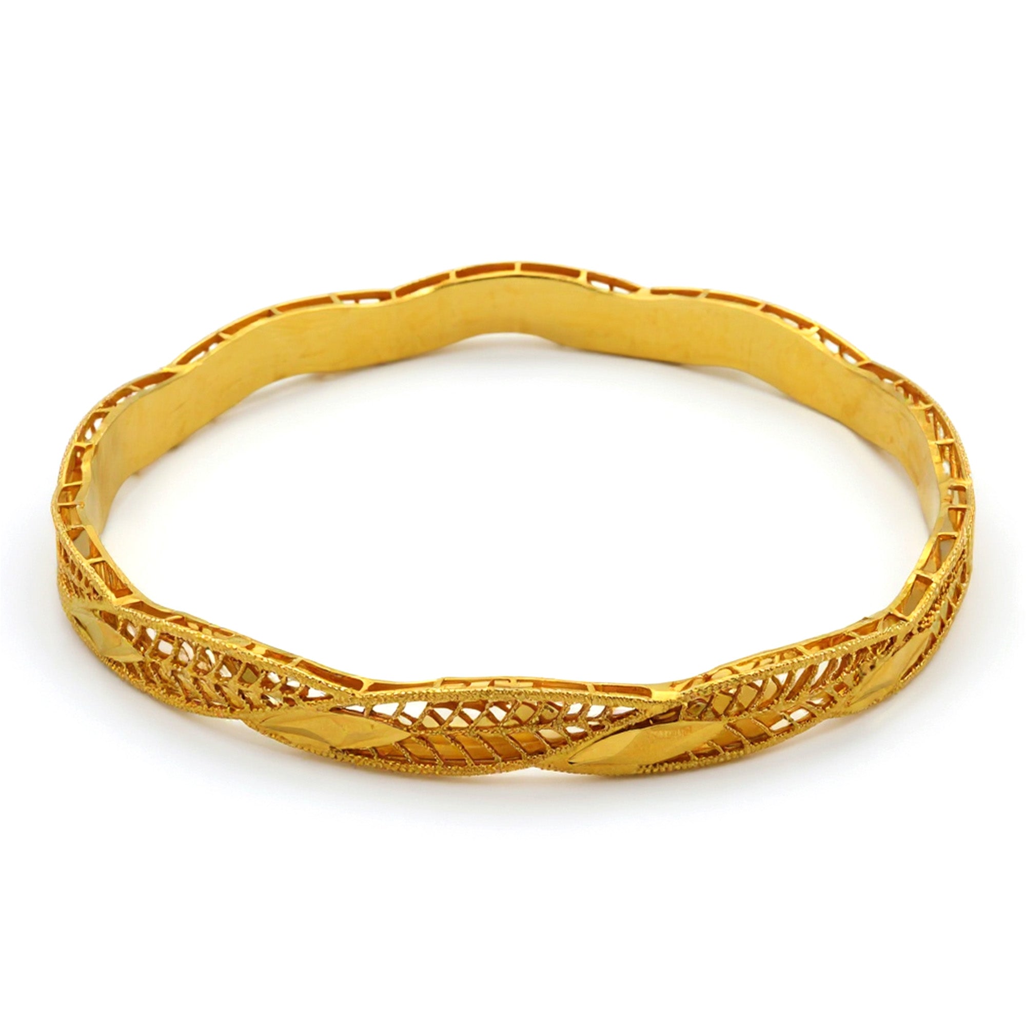 22K Traditional Kuwaiti Bangle