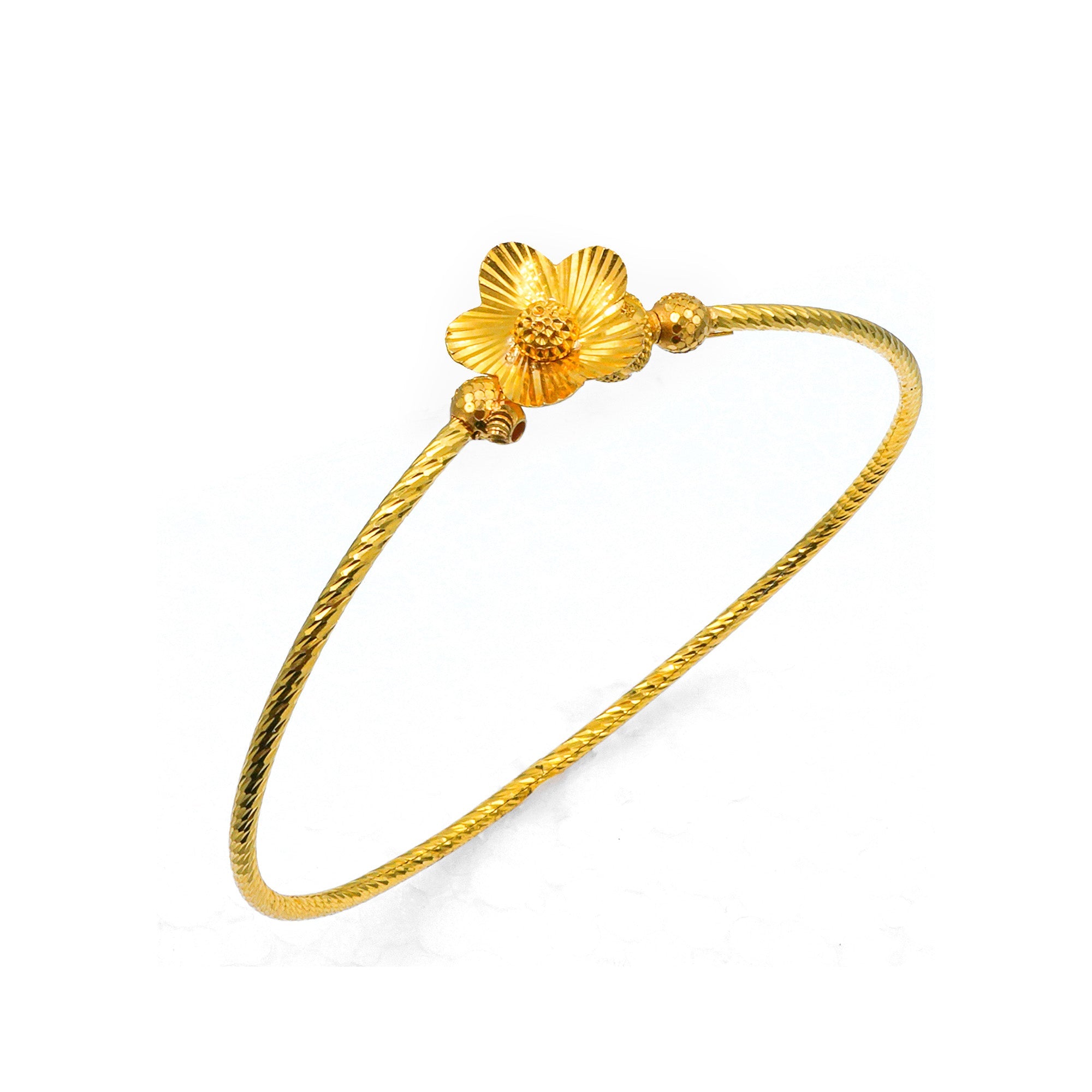 22K Italian Sleek and Modern Bangle