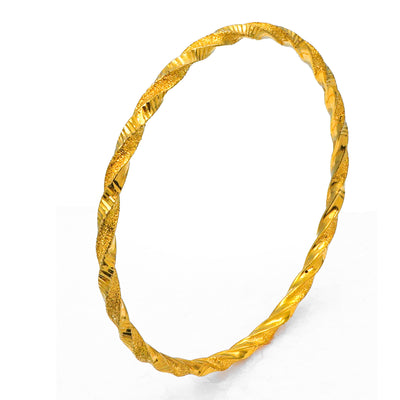22K Sleek Pipe Bangle