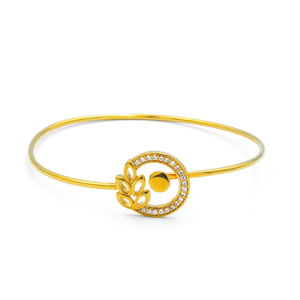 22K Twisted Ethnic Bangle