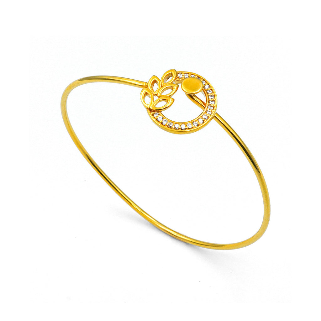 22K Twisted Ethnic Bangle