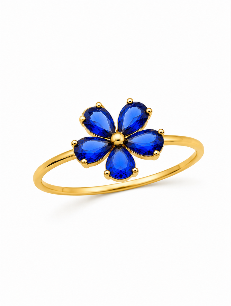 Blue Flower Ring