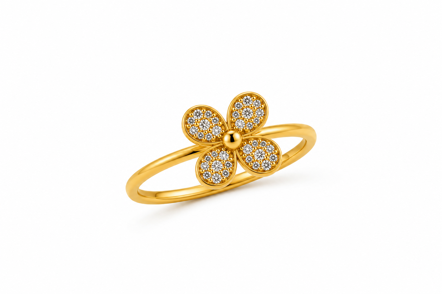 Stone Flower Ring