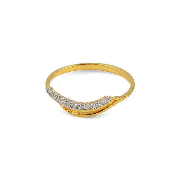 Radiant 18K Yellow Gold Ring