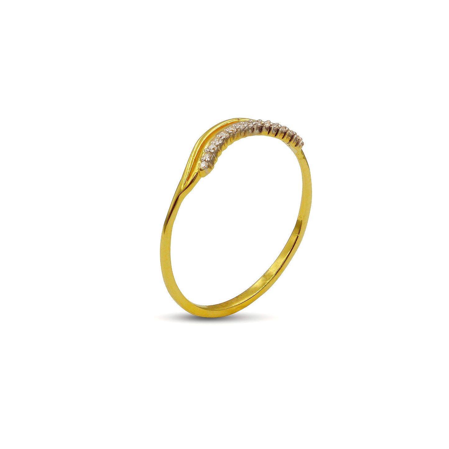 Radiant 18K Yellow Gold Ring