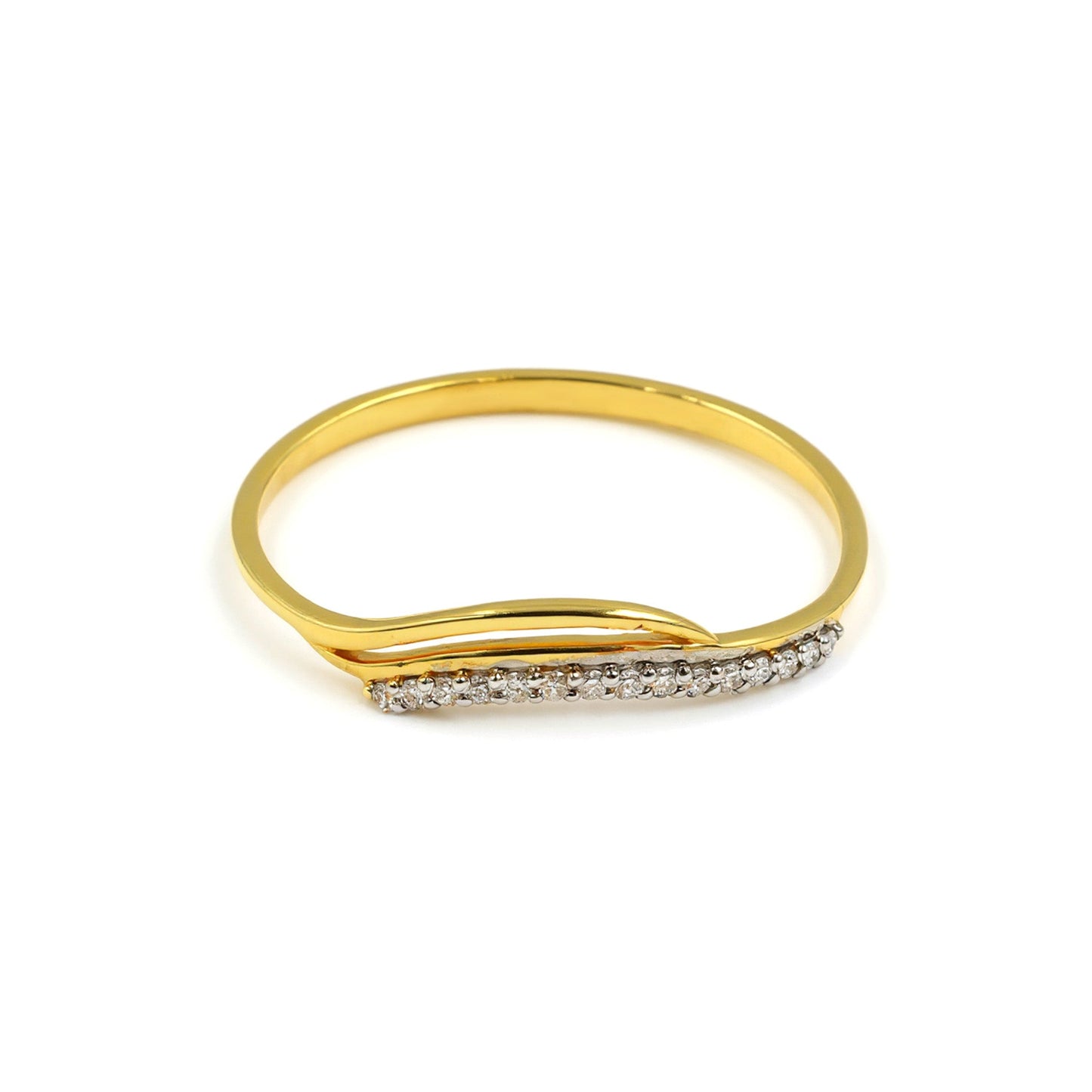 Radiant 18K Yellow Gold Ring