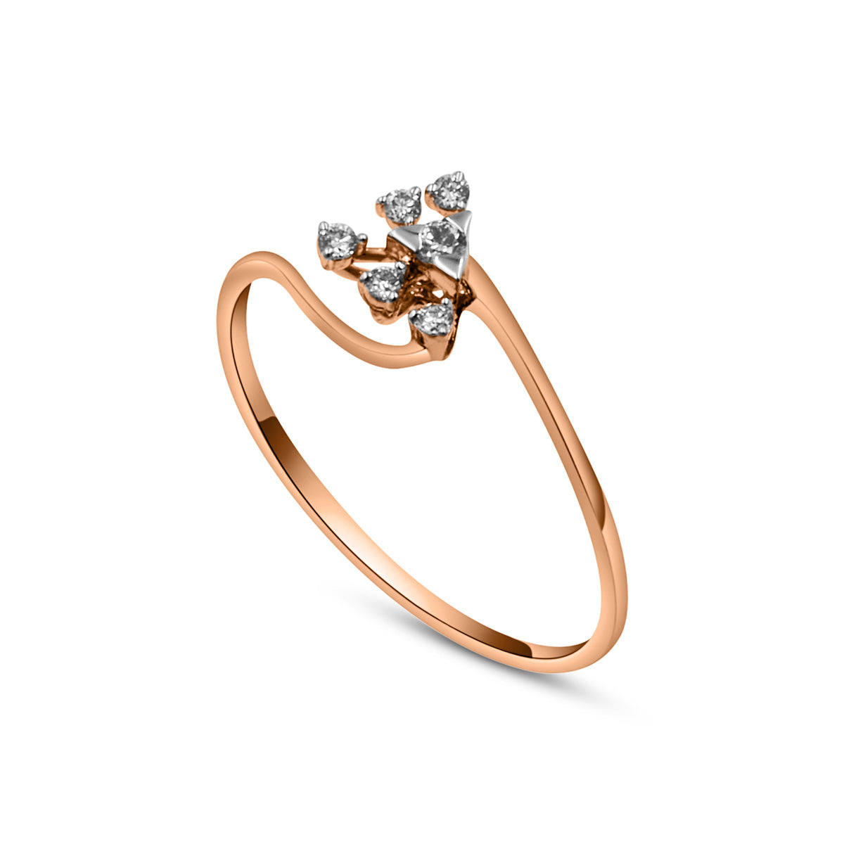 Rose Gold Diamond 18K Ring