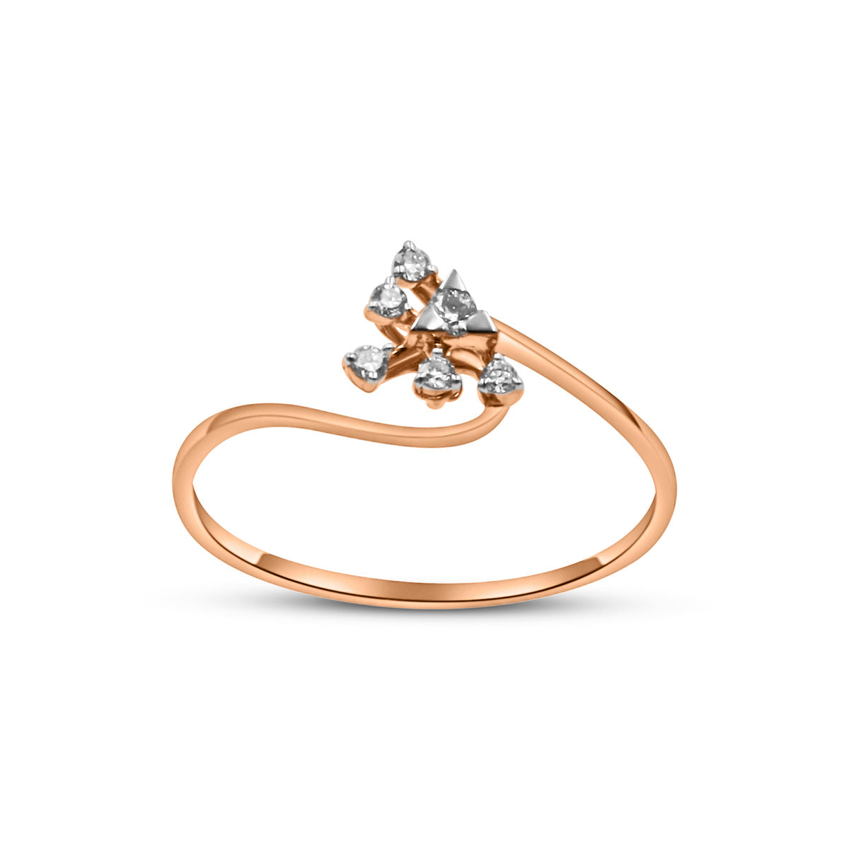 Rose Gold Diamond 18K Ring