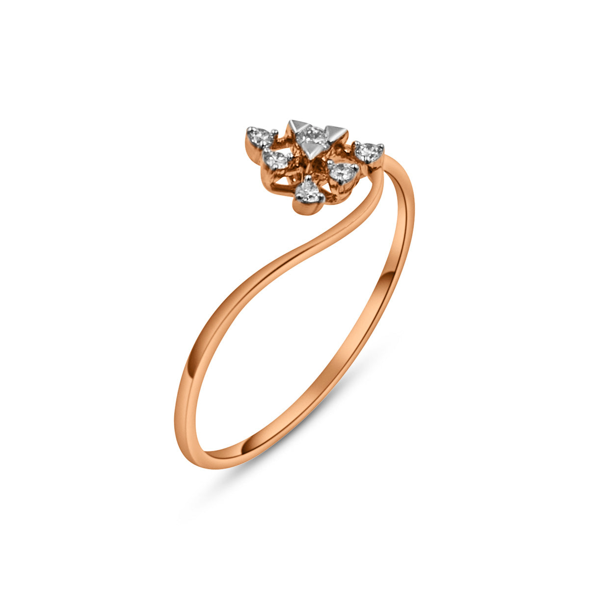 Rose Gold Diamond 18K Ring
