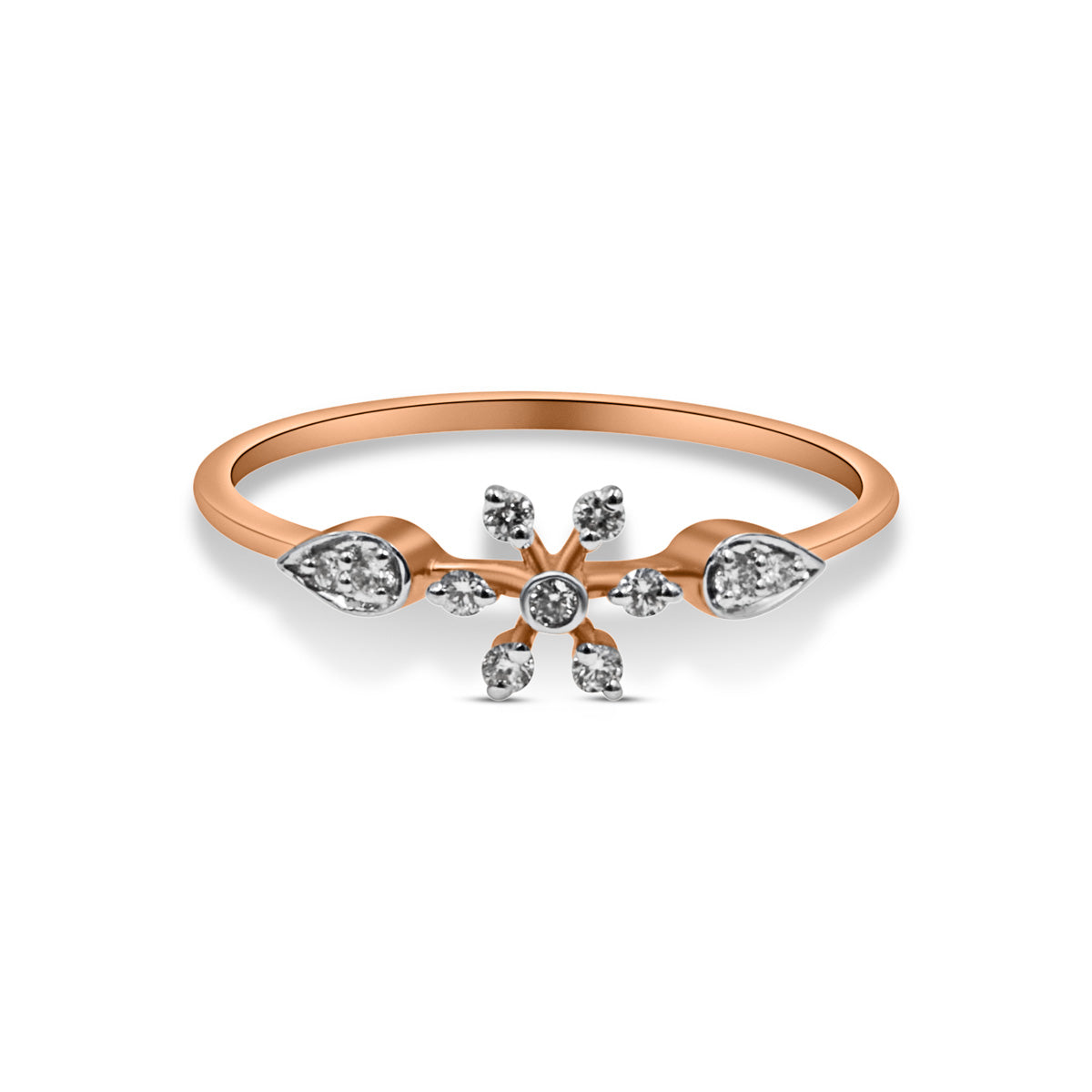 Kiya Floral Cluster Made Diamond Ring
