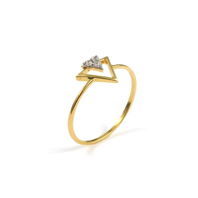 18K Diamond Petite Ring