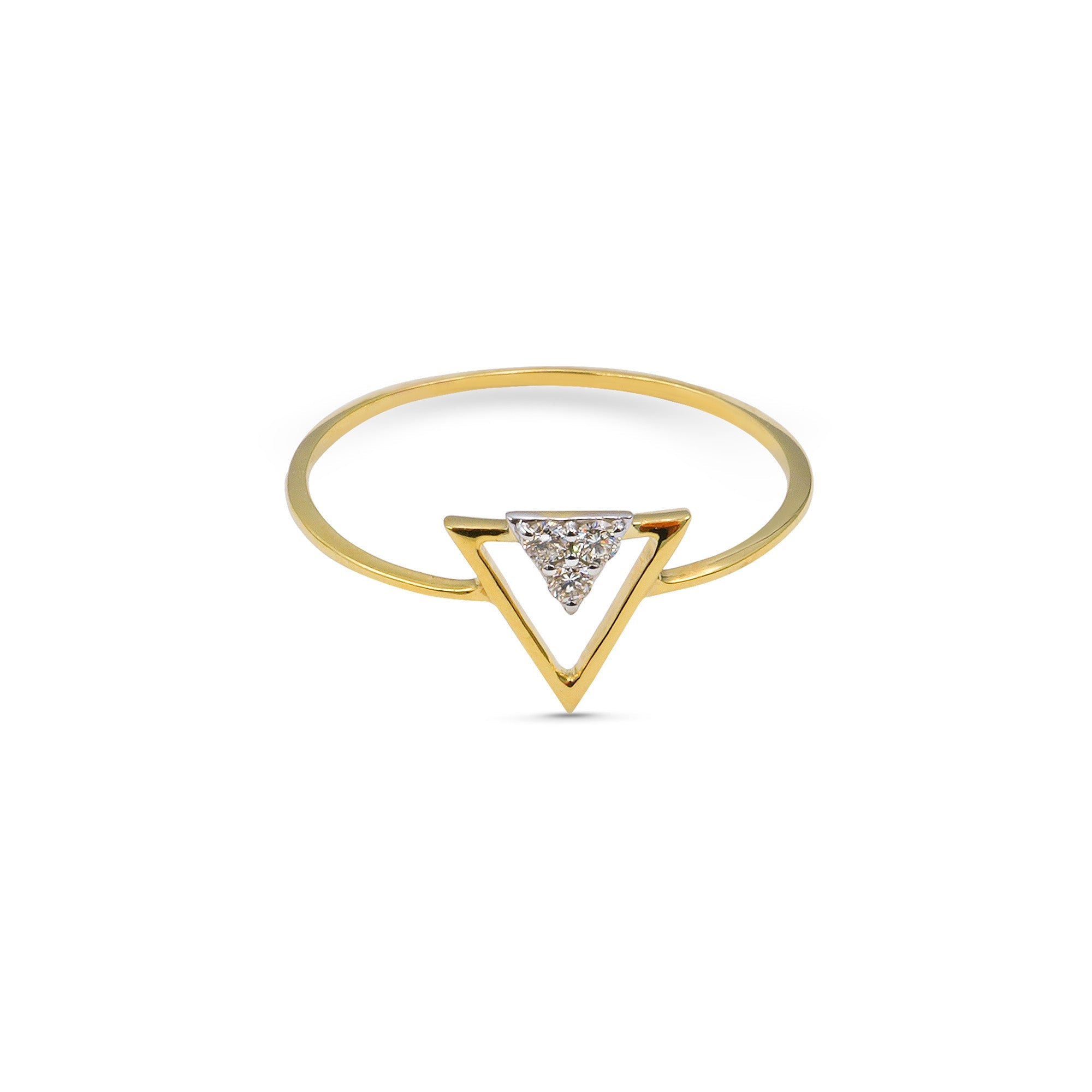 18K Diamond Petite Ring