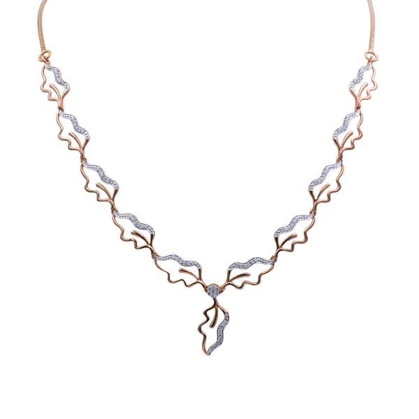 Kiya 18K Rose Gold Diamond Necklace