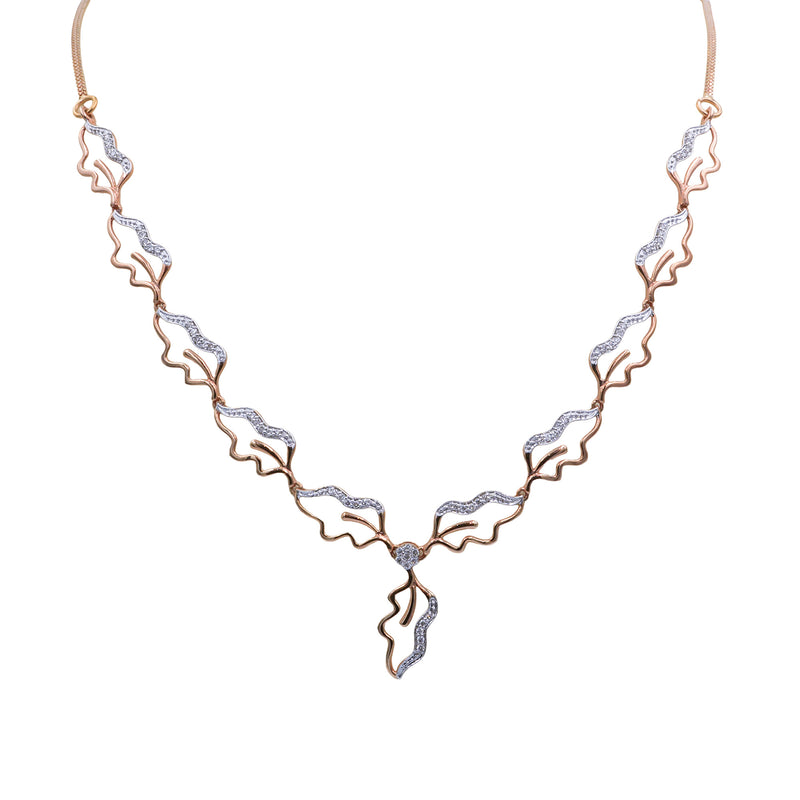 Kiya 18K Rose Gold Diamond Necklace