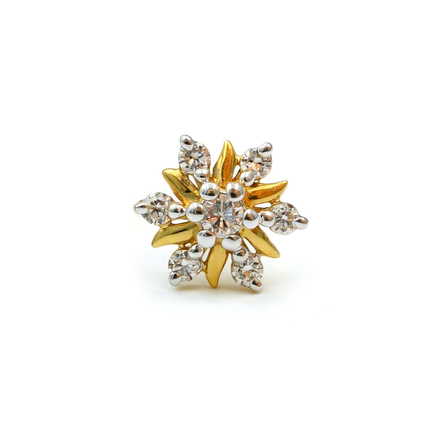 Floral Diamond Nose Stud