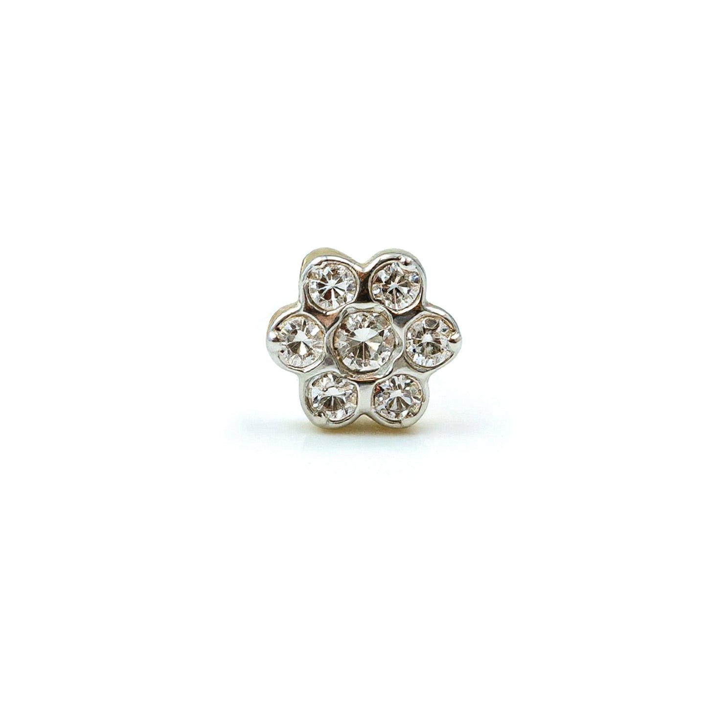 Halo Diamond Nose Pin