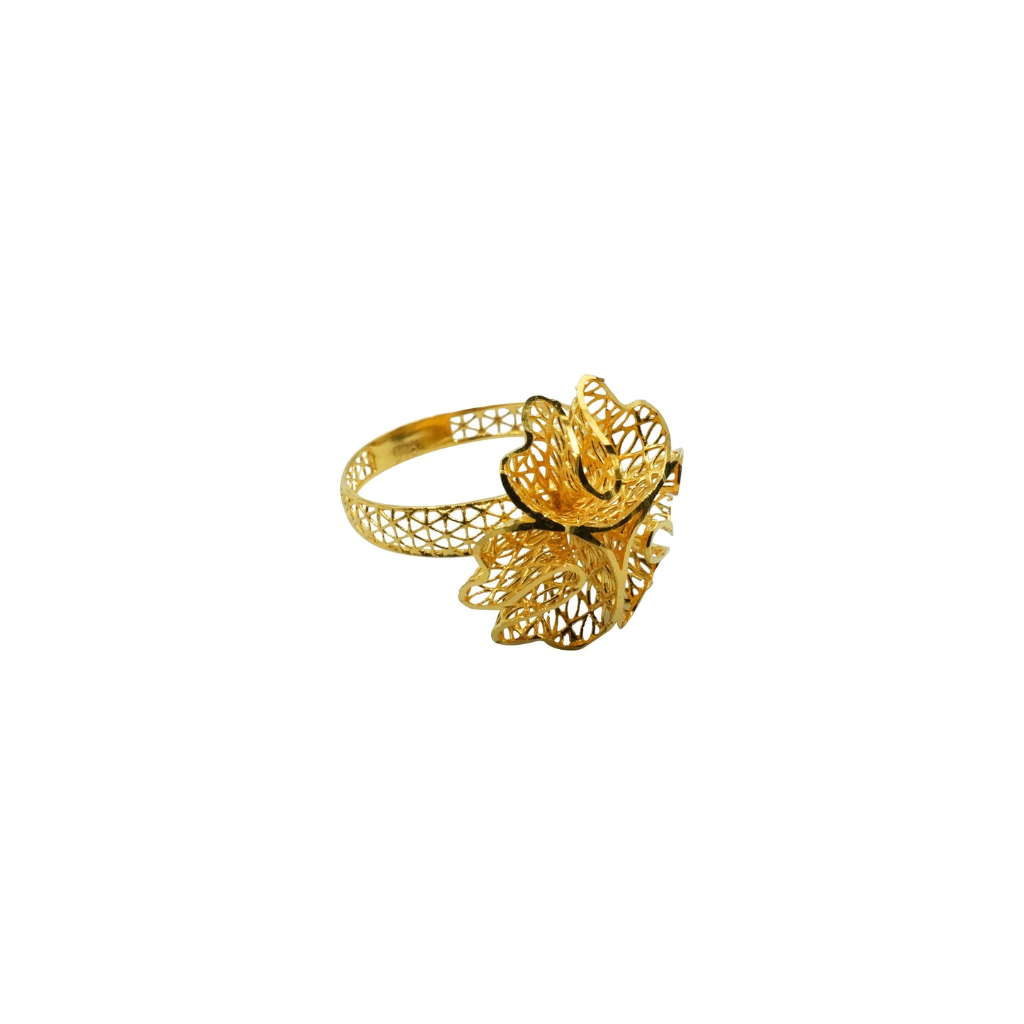 22K Ring - Golden Petal Ring