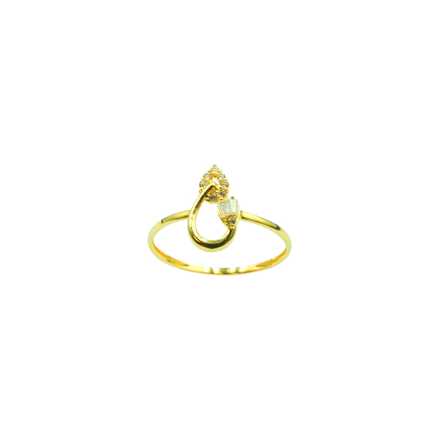 22K Ring - Classic Stone Ring