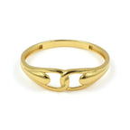 18K Minimal Design Yellow Gold Ring