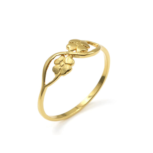 Stella Italian Yellow Gold Ring